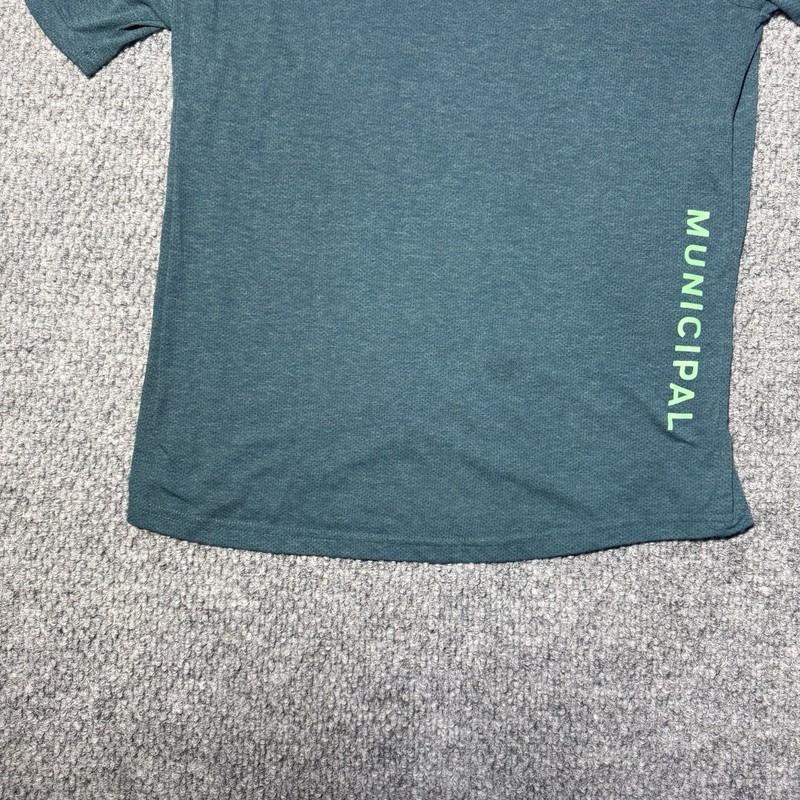 Municipal Shirt Active Sport Utility Gear Workout Gym Run Green Mens Sz Medium gallery