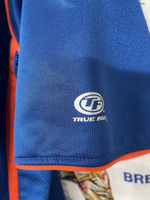 VTG MLB New York Mets National League True Fan Satin Blue Jersey XL Majestic gallery
