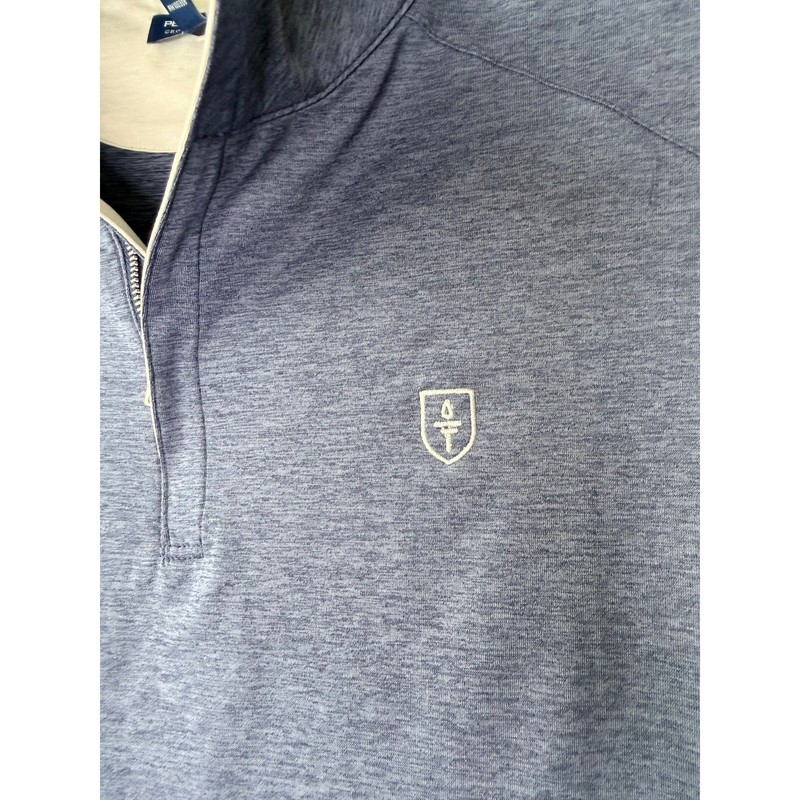 Peter Millar Crown Crafted Men's Stealth Performance Quarter-Zip Vest Blue L gallery