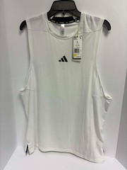 Men’s Adidas Designed For Training White Workout Tank Top IS3795 Size Large NEW