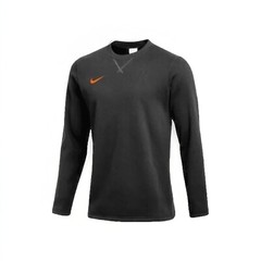 Nike Football Coaches Crew Top Long Sleeve Black Orange Men’s S FJ9547-013 NWT