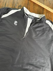 PG-PERFECT GAME SPORTS APPAREL-PERFORMANCE COOLCORE 1/4 ZIP SHIRT- XL-black