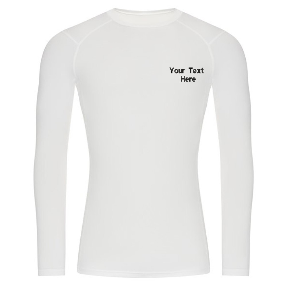 Personalised Custom Embroidered Just Cool Awdis Active Recycled Baselayer Sports