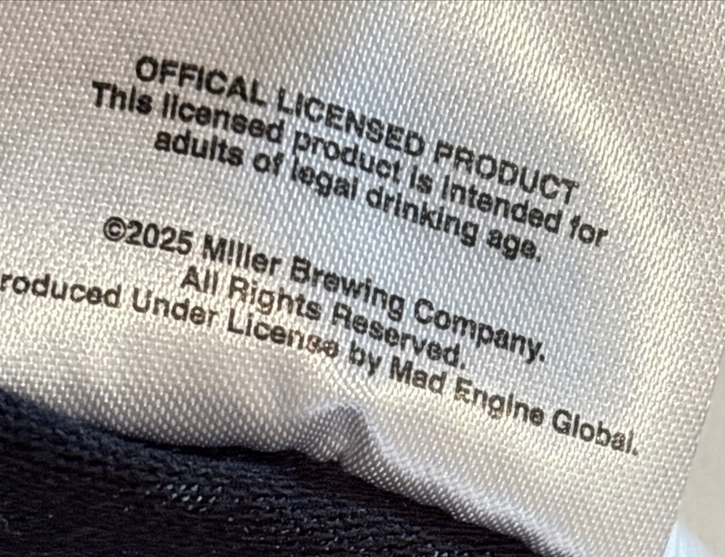 Miller Genuine Draft Officially Licensed Rugby Polo Men's Medium Embroidered NWT gallery