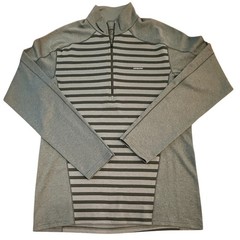 Patagonia Capilene 3 Midweight Pullover Mens Large Gray 1/4 Zip Base Layer