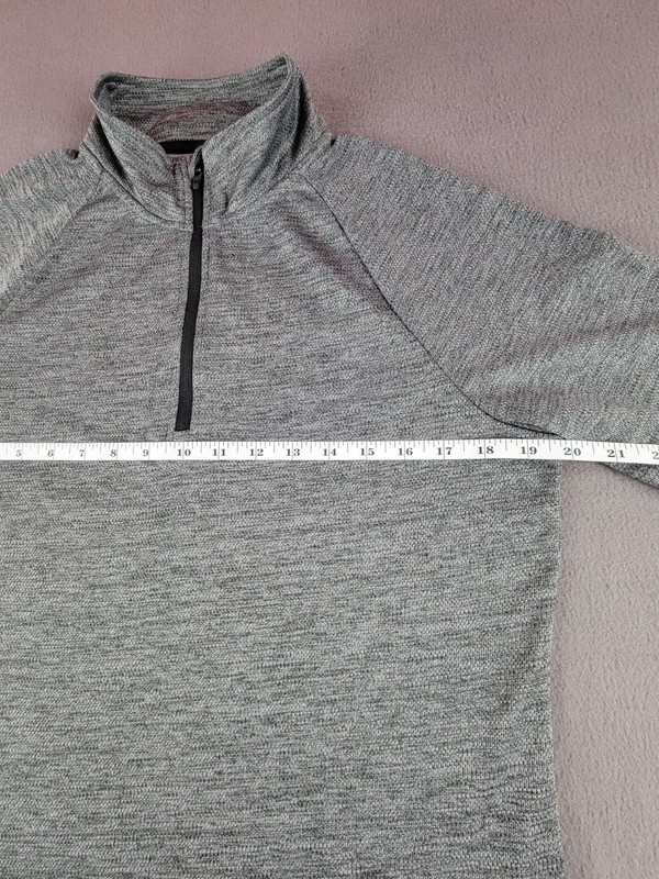 Layer 8 Quick Dry Performance Mens Small Gray 1/4 Zip Long Sleeve Athletic Shirt gallery