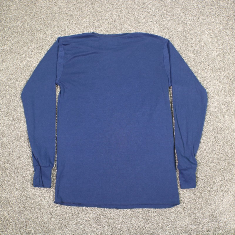 Duofold Base Layer Thermal Shirt Adult Small Blue Crew Neck Baselayer USA Made gallery