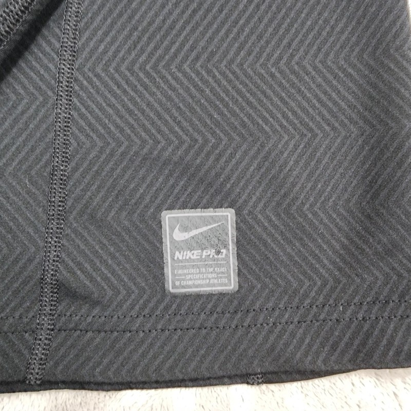 Nike Pro Dri-FIT Shirt Mens L Black Mock Neck Long Sleeve Compression Athletic gallery