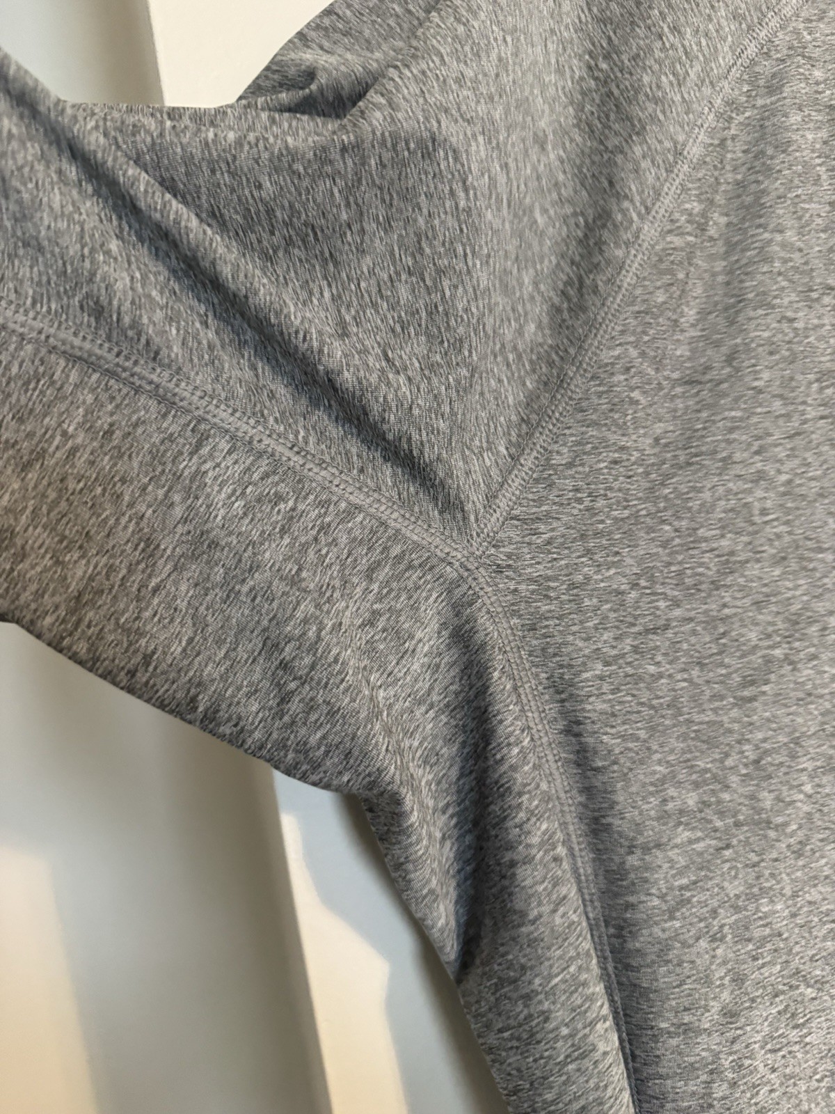 Lands' End Men's Gray Activewear Crew Neck Stretch Tee XL 46-48 Solid gallery