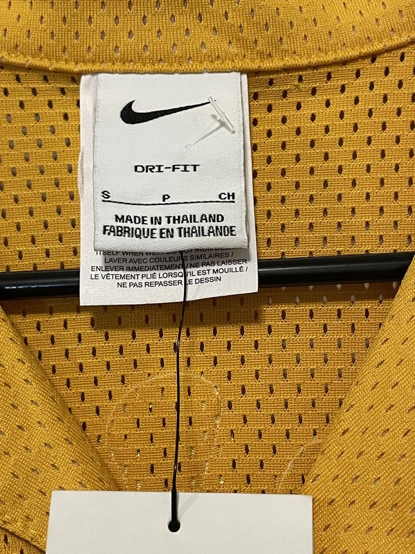 NWT Nike Uphoria Project Button Up Mesh Short Sleeve Shirt DV9676-743 Yellow S gallery