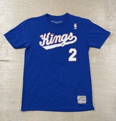 Mitchell & Ness Teens Kings #2 Graphic T-Shirt Size Medium Slim