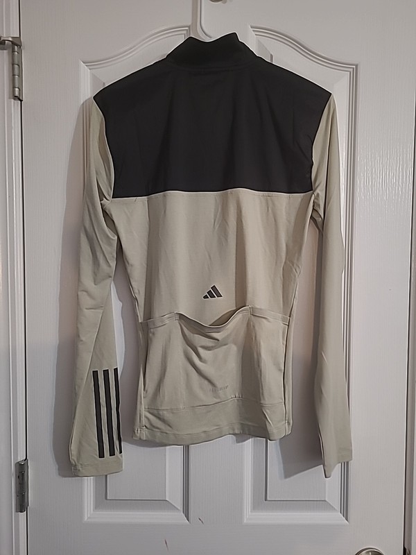 Adidas The Gravel Cycling Mens Size X-Small Grey Black Long Sleeve Jersey IP2699 gallery
