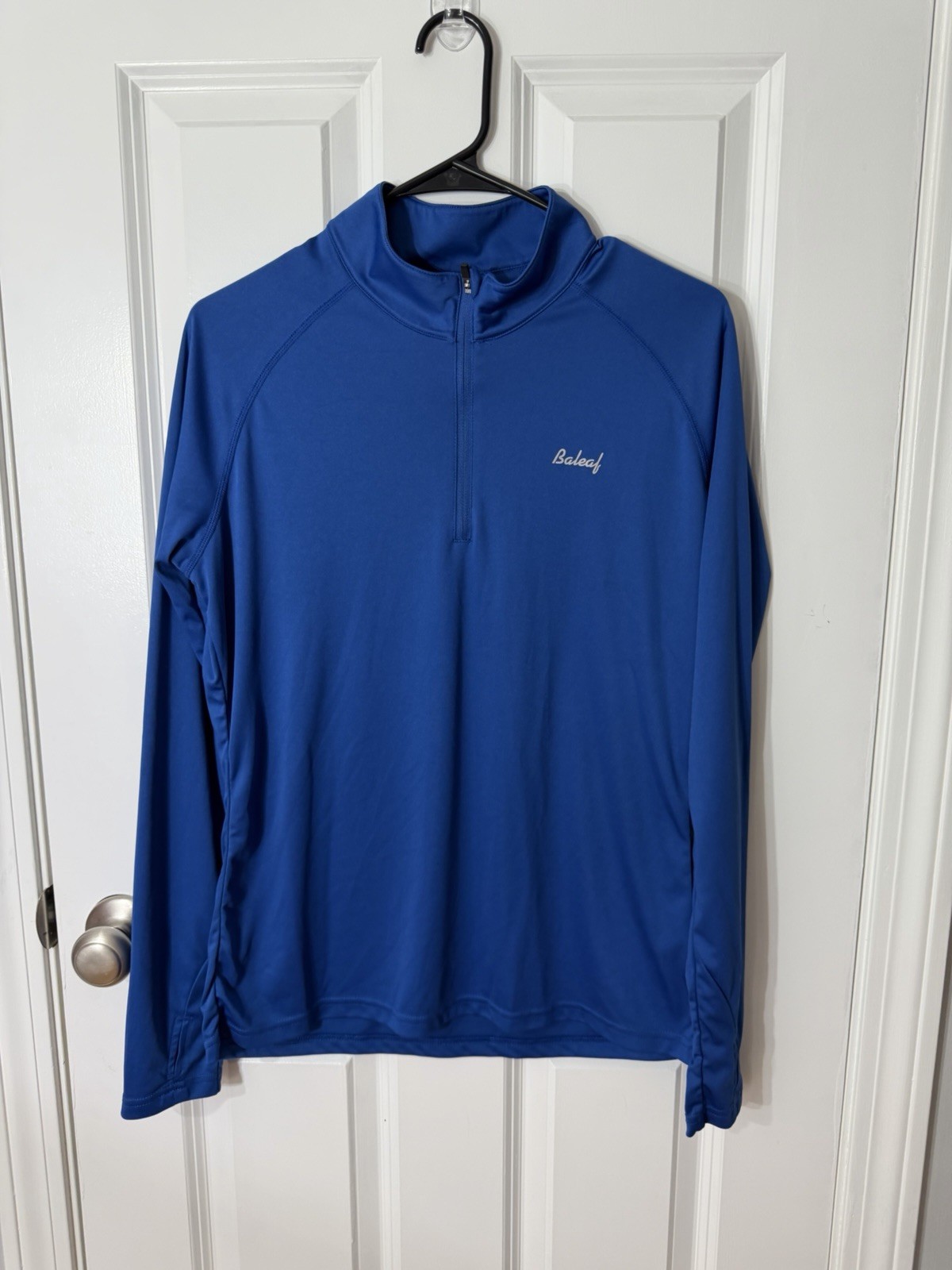 Baleaf Blue Quarter Zip Athletic Pullover Men’s Large Long Sleeve Performance gallery