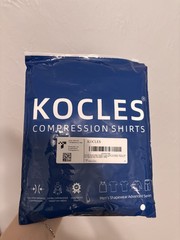 KOCLES Men’s Compression Cooling Body Shaper T-Shirt M White NWT