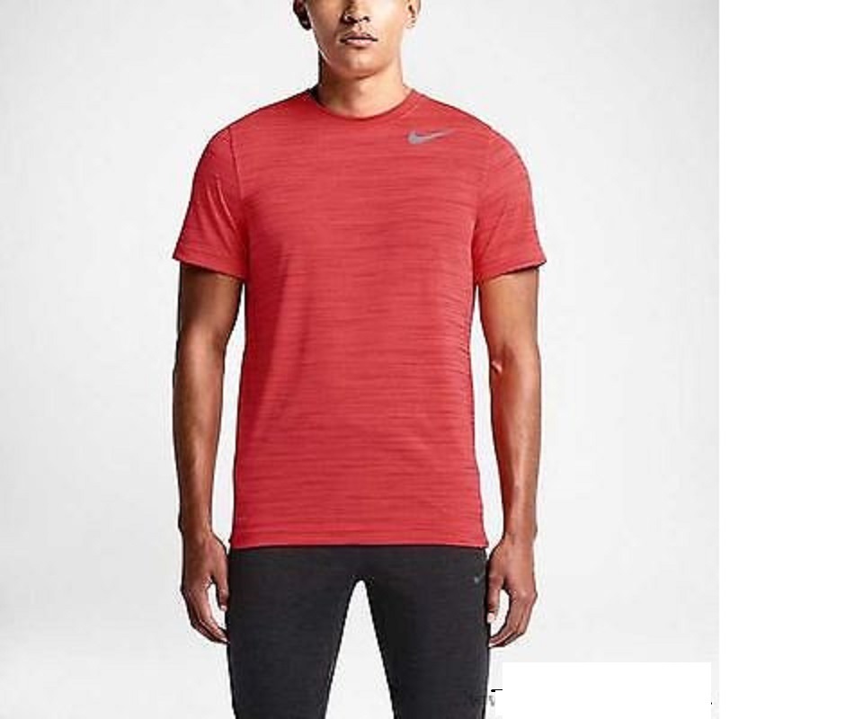 NIke DRI-FIT Pro Fit Training Shirt/Short-Sleeve Gym Red 644369-687 Size Large