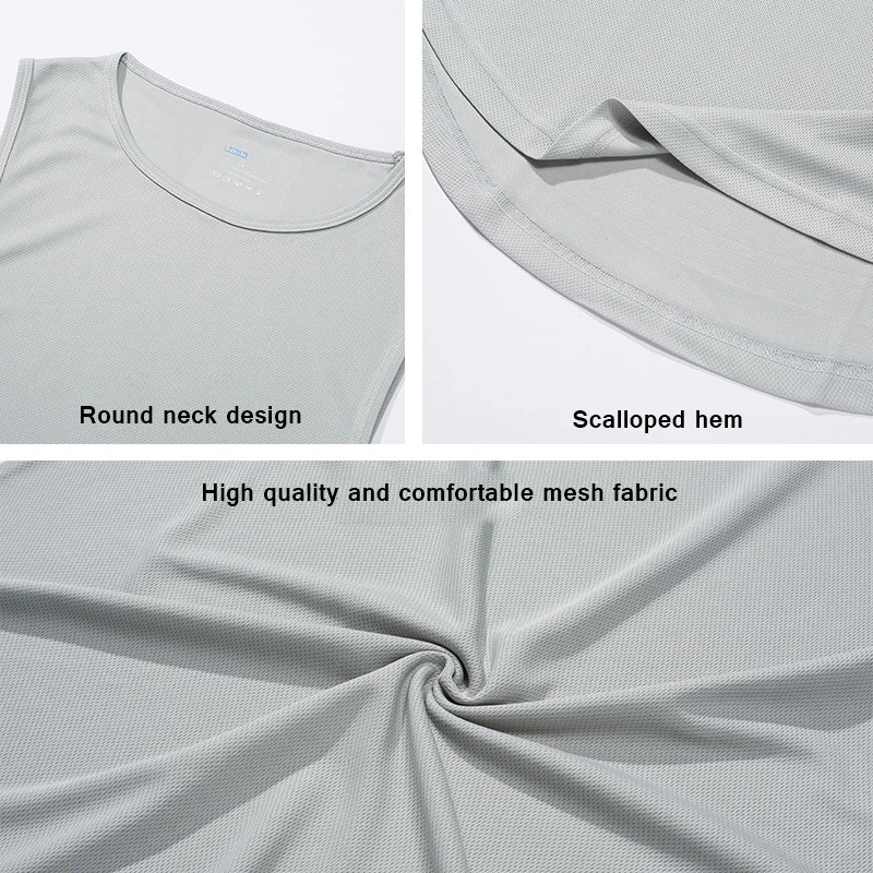 Summer Men's Gym Tank Top Fitness Training Clothing Quick-drying Loose gallery