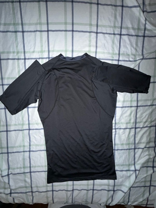Men’s Tesla Long Sleeve Compression Shirt Size Large Black Workout TSLA gallery