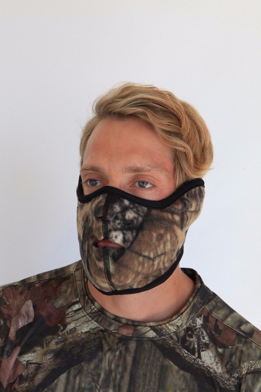 Heated Face Mask With pockets for Hand Warmers - Made in USA Black gallery