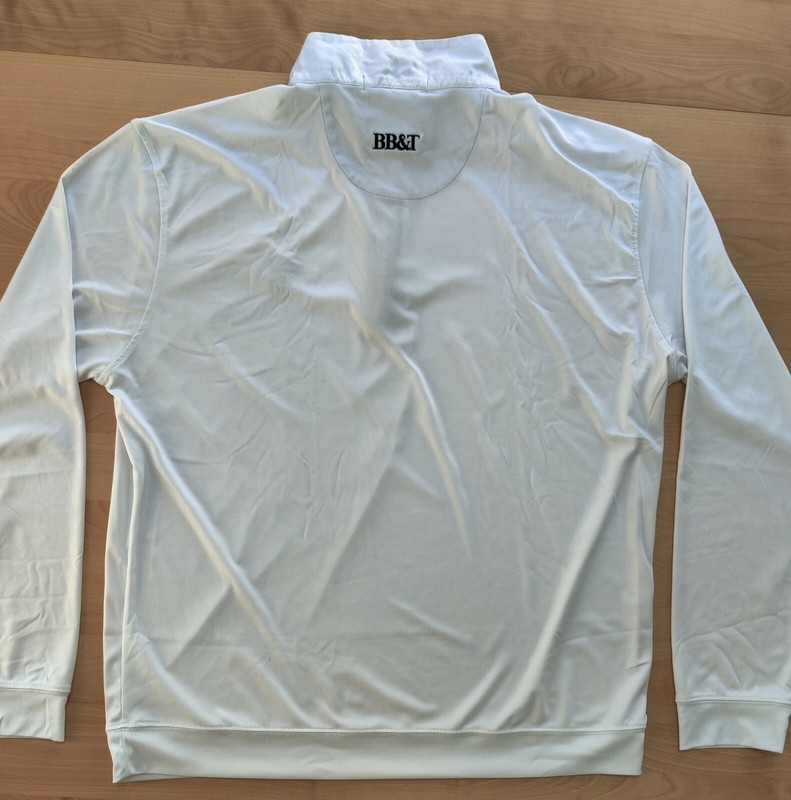 Dri Way Mens Golf Pullover Jefferson Lakeside Logo White Large BB&T Vintage 1949 gallery