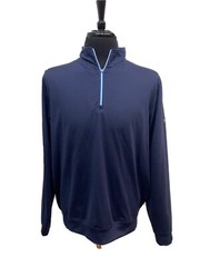 FootJoy Men’s Pullover 1/4 Zip Large Performance Nylon Stone Mountain GC Shirt