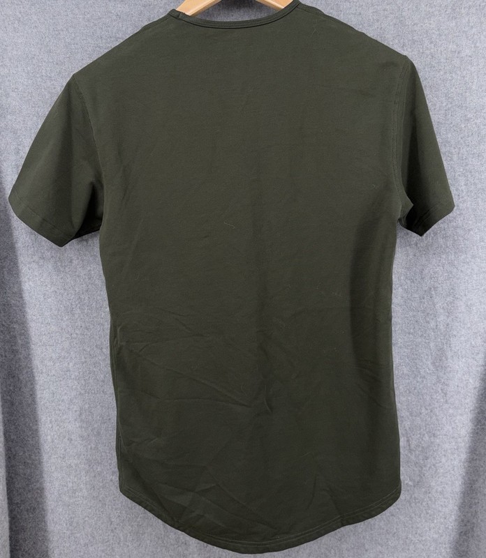 BYLT Shirt Drop Cut Premium Basics Performance T-Shirt Mens Army Green Small gallery