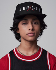 Nike Air Jordan Boys Youth 8/20 Black Hat Cap Adjustable Sports