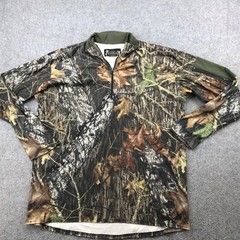 Rocky Shirt Mens 2XL Camo Mossy Oak Break Up Hunting Pullover Scent IQ Atomic