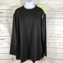 Reebok Crossfit Mens Long Sleeve Shirt Black/Yellow Size 2XL New