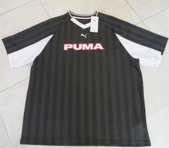 NEW PUMA SPORT HERITAGE Soccer Jersey MEN’S XXL Black V-Neck Short Sleeve $35.