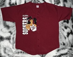 Rare Vintage Oklahoma Sooners Top Daug Mascot Jersey Sz Xl