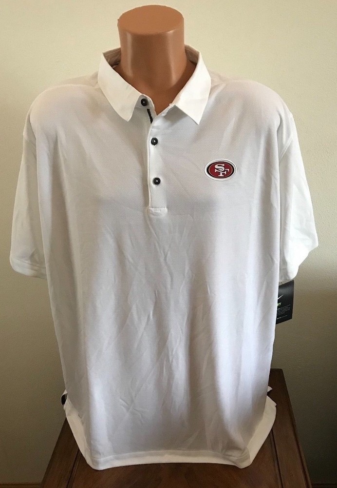 Nike Coaches Polo Shirt NFL Onfield Elite San Francisco 49ers Football Men's XXL