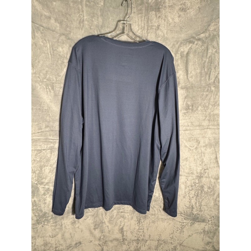 Hang Ten Originals Mens 2XL Blue Gray Long Sleeve UPF 50+ Sun Shirt Performance gallery