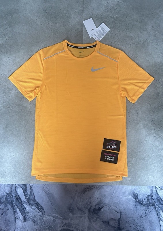 Nike Miler 1.0 T-Shirt | Orange | Small | Brand New With Tags ✅ gallery