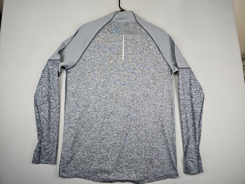 Nike Element 1/2 Zip Running Pullover Men' Large Gray Reflective Thumb Holes gallery