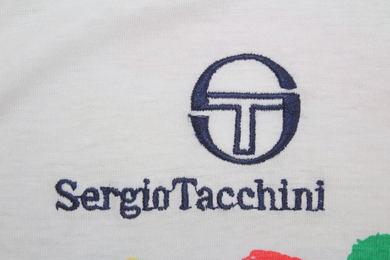 SERGIO TACCHINI 80'S VINTAGE SAMPRAS US OPEN 1989 TENNIS POLO SHIRT,SIZE:LARGE gallery