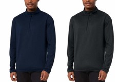 32 Degrees Men’s Quarter Zip Stretch Comfort Pullover