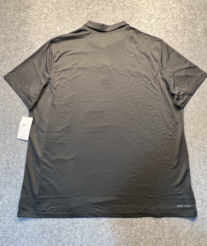 🔥NEW Nike Dri-FIT Polo Shirt – Men’s 3XL – Charcoal Grey – New With Tags gallery
