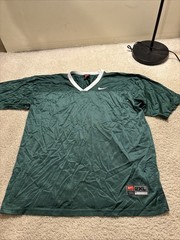Vintage Nike Team Sports Green & White Football Jersey Blank Men’s Size 2XL MSU