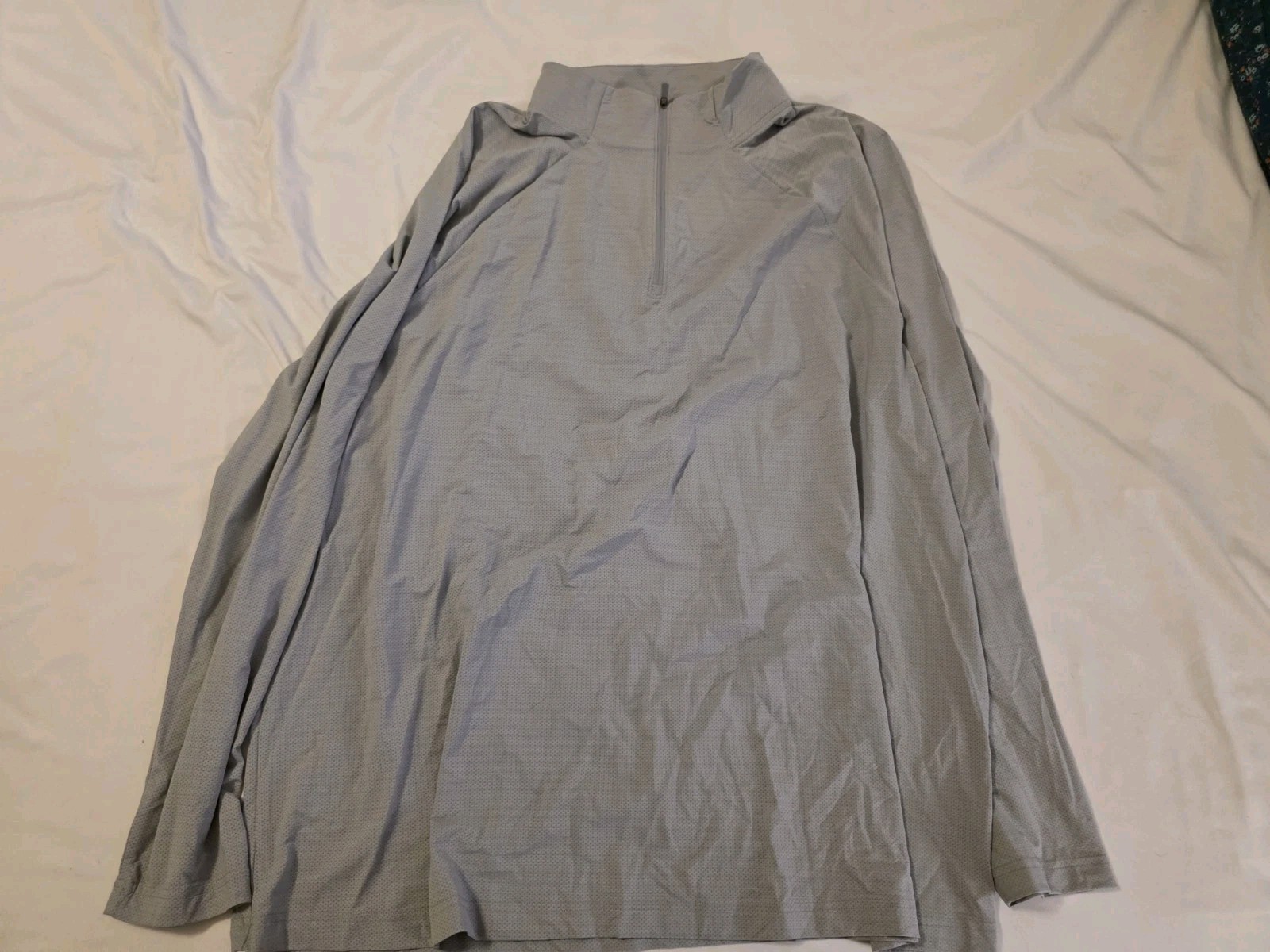TEK Gear Mens Quarter Zip Wicking 2XB Longsleeve Gray gallery