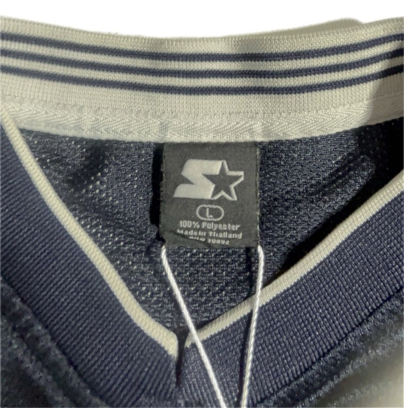 Starter pullover V-neck jersey in navy blue Size Large gallery
