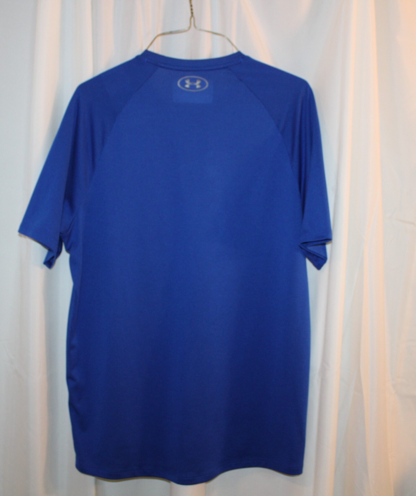 (MO) Under Armor® The Tech Tee™ Blue Stretch Pullover Short Sleeve Shirt-Size M gallery