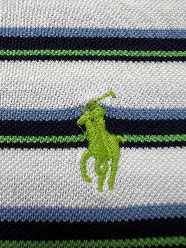 🔥Polo by Ralph Lauren MERCERIZED PIMA MESH COTTON STRIPED POLO MEN'S SIZE SMALL gallery