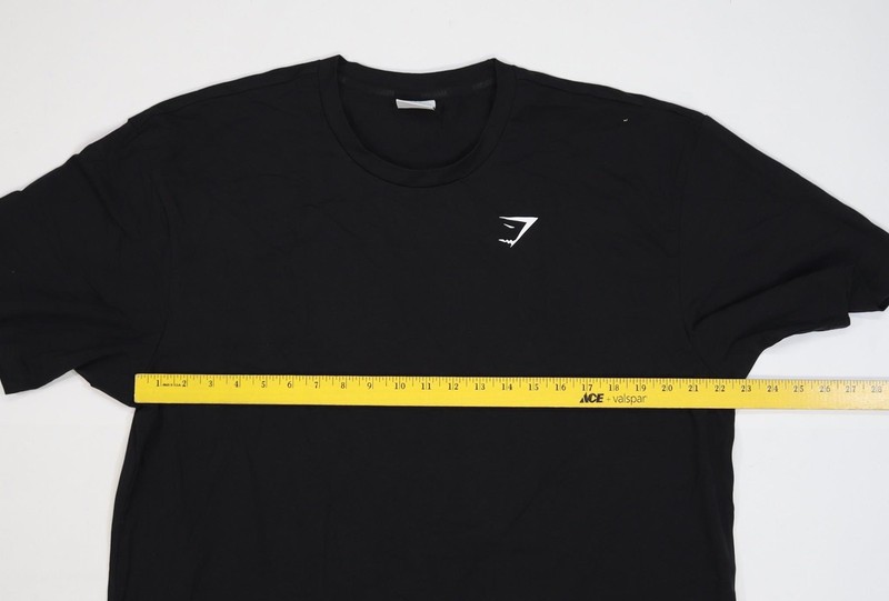 Gymshark Shirt Mens XL Black Cotton Stretch Short Sleeve Athletic Tee Top gallery