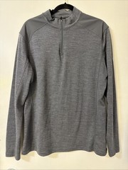 Kuhl Men’s Merino Wool Skar 1/4 Zip Lightweight Pullover Sweater Size Large