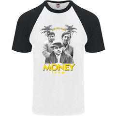 Money Team Pablo Escobar El Chapo Al Capone Mens s/S Baseball T-Shirt