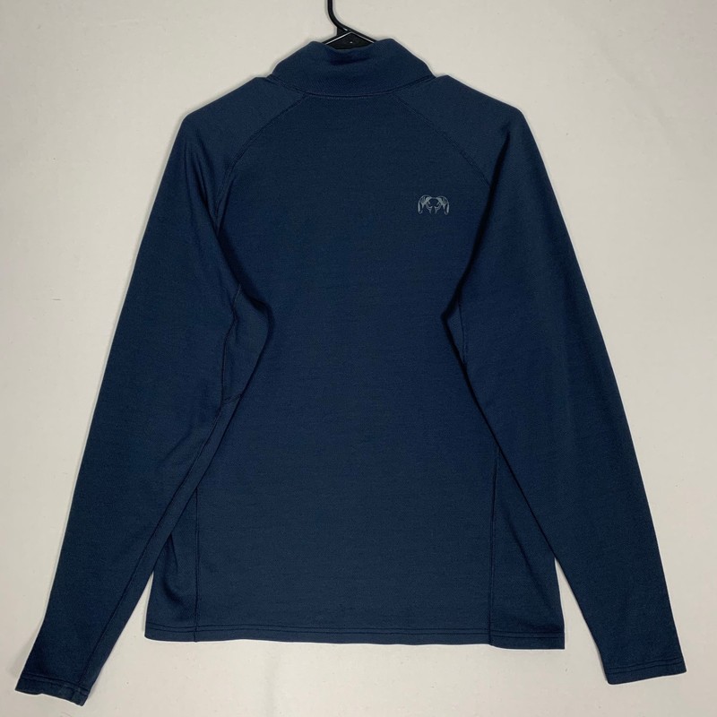 KUIU Navy Blue 1/2 Zip Pro Pullover Medium Nuyarn Merino Wool Blend gallery