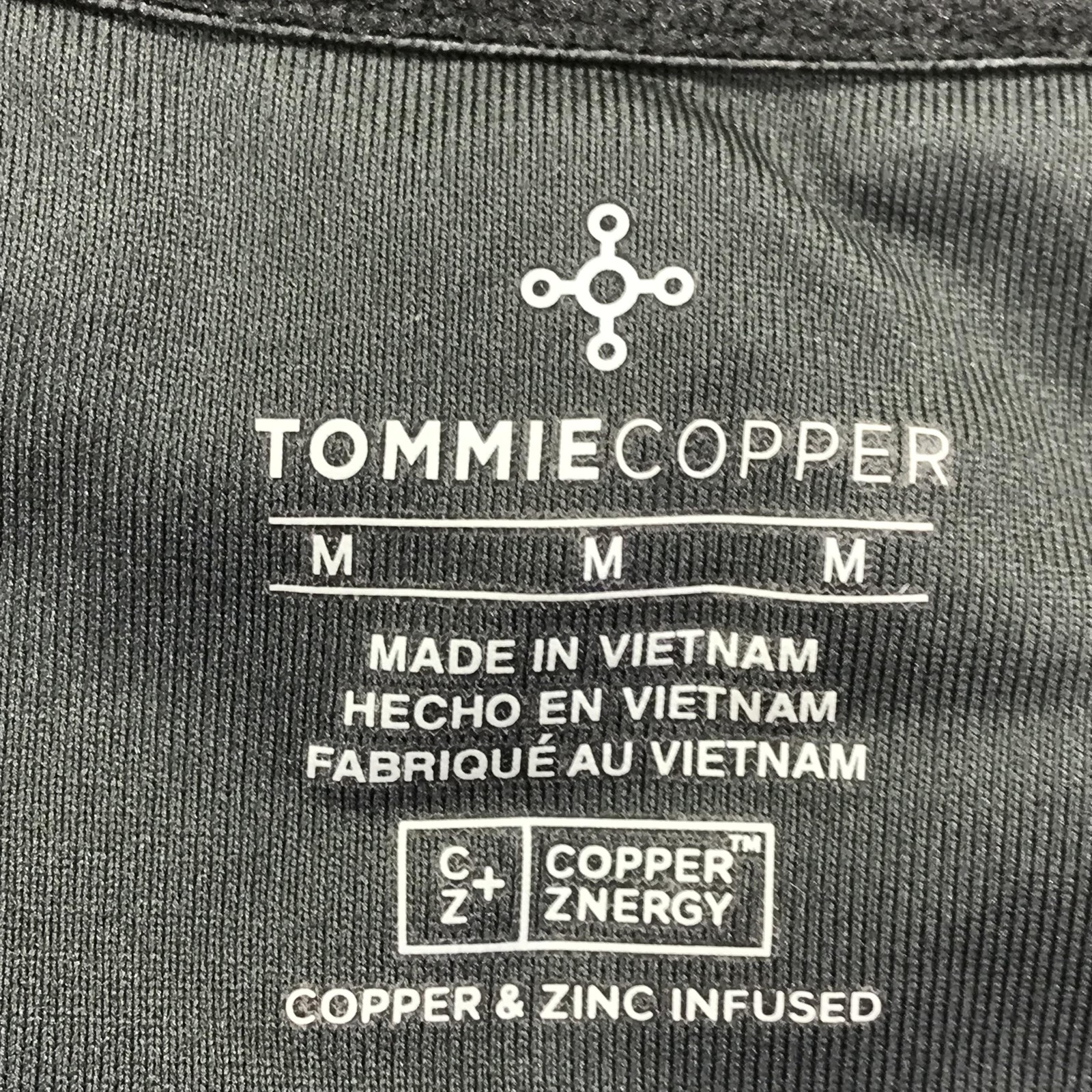 Tommie Copper Shirt Mens Medium Gray Shoulder Support Compression Copper Znergy gallery