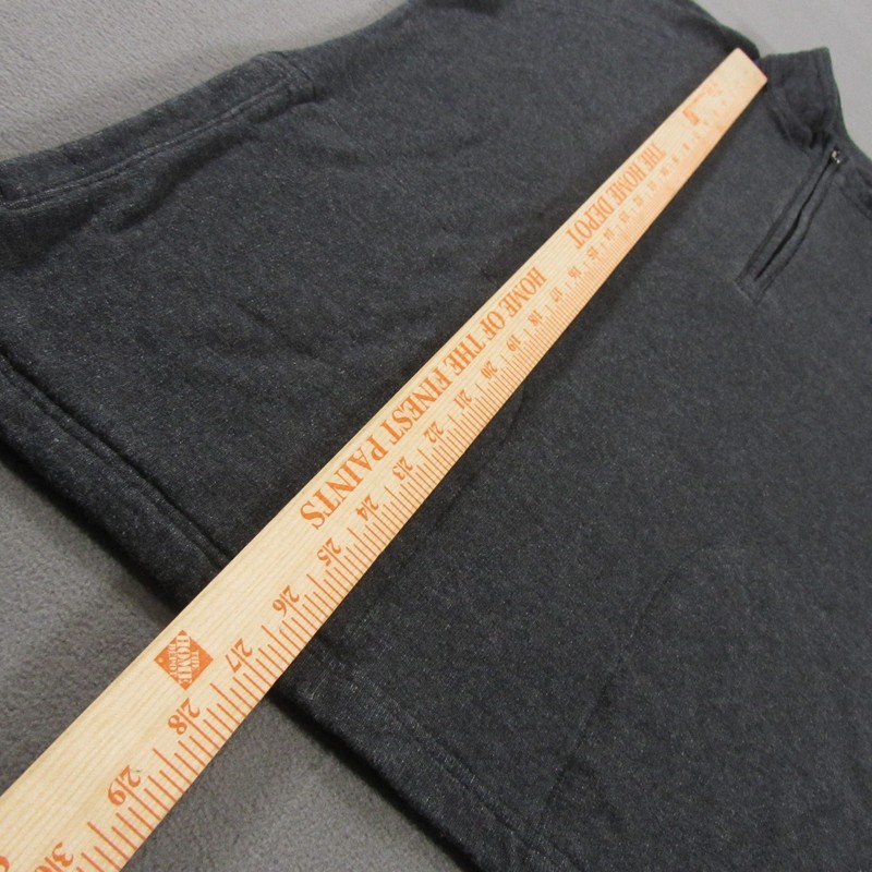 Travis Mathew Golf Sweater Men Medium Dark Gray Quarter Zip Pullover Heather gallery