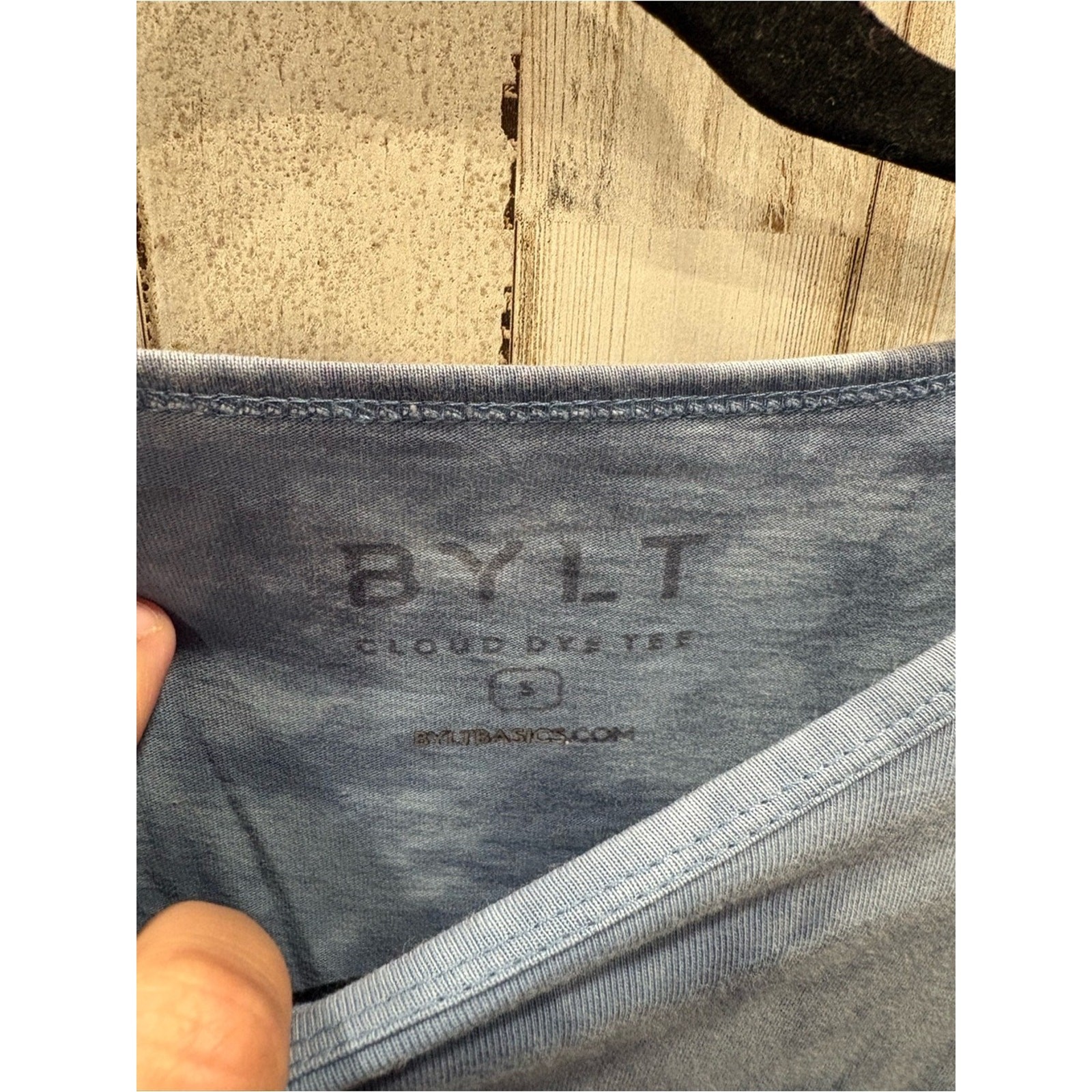 BYLT Blue Cloud Dye Tee 100% Cotton Premium Basics Men’s Small Gym Workout gallery