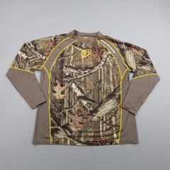 Scent Blocker Shirt Mens 2XL Brown Breakup Infinity Camo Base Layer One Hunting